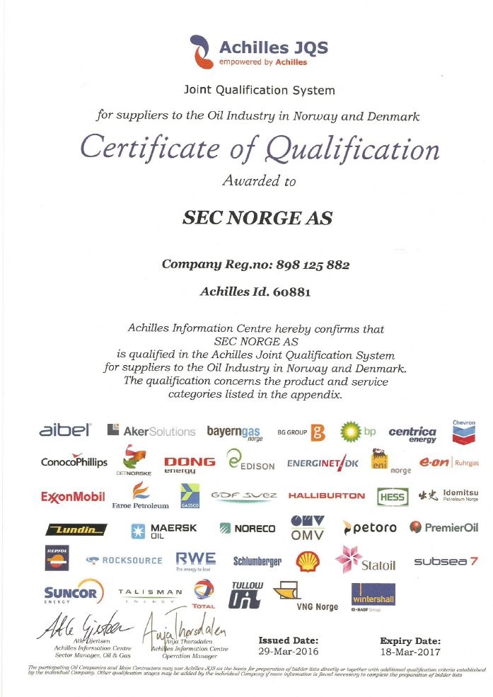 Achilles JQS SEC Norge ID 60881