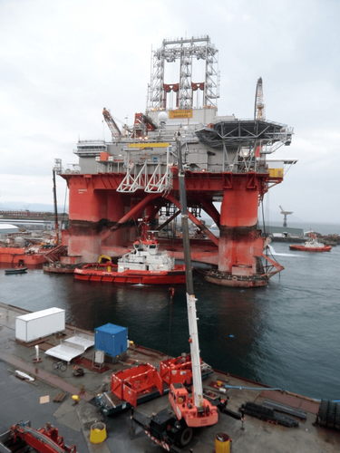 Repair works on the Platform TRANSOCEAN Barents