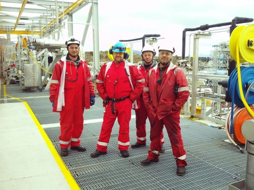SEC Norge Supervision Team at Nyhamna Gas Plant at Aukra