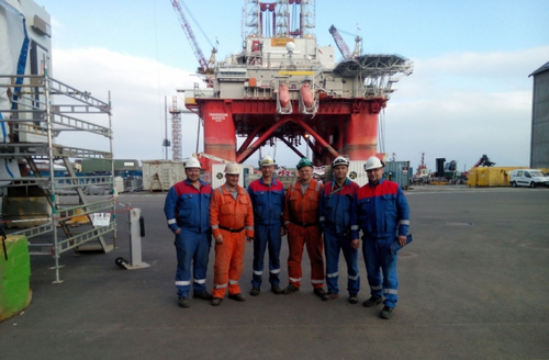 Repair works on the Platform TRANSOCEAN BARENTS